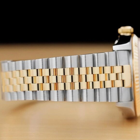 Mens Rolex 18k Gold Two Tone Watch With Box - Picture 8 of 8